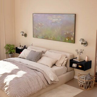 Foto 2 | Foto 2 | Buró Flotante Minimalista Moderno Acabado Mate 2pcs Eo Safe Imports Esi-24656 Negro