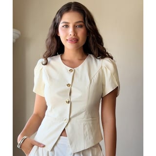 Foto 2 | Foto 2 | Blusa Manga Globo Blanco