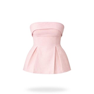 Foto 1 | Foto 1 | Blusa Lino Strapless Rosa