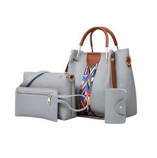 Foto 1 | Foto 1 | Set de 4 Bolsas para Mujer de Moda Gris