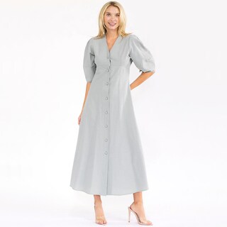 Foto 1 | Foto 1 | Vestido Roman Fashion Midi De Lino Para Mujer