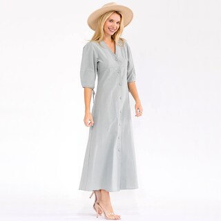 Foto 2 | Foto 2 | Vestido Roman Fashion Midi De Lino Para Mujer