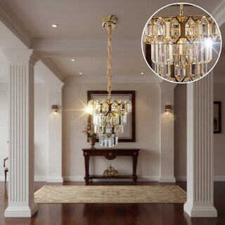 Foto 4 | Foto 4 | Lámpara De Techo Led Cityluz Atenea Cristal 72w 3 Temp