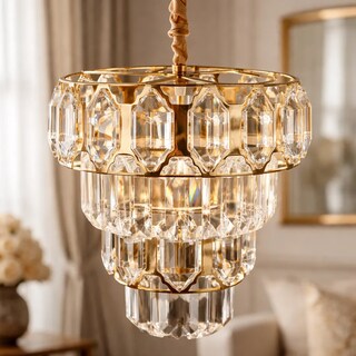 Foto 5 | Foto 5 | Lámpara De Techo Led Cityluz Atenea Cristal 72w 3 Temp