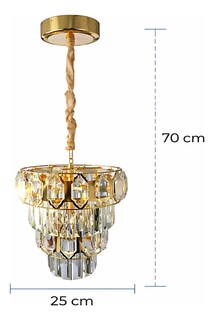 Foto 8 | Foto 8 | Lámpara De Techo Led Cityluz Atenea Cristal 72w 3 Temp