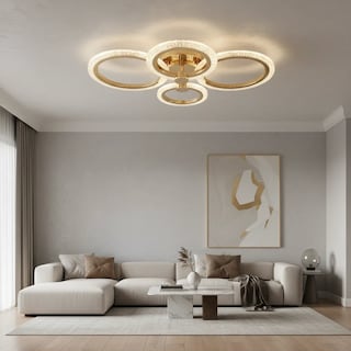 Foto 4 | Foto 4 | Plafón Led Cityluz 4 Círculos 50w 3 Tonos De Luz