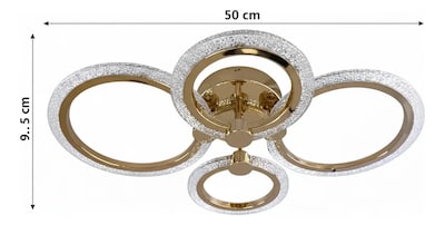 Foto 7 | Foto 7 | Plafón Led Cityluz 4 Círculos 50w 3 Tonos De Luz