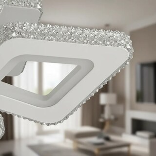 Foto 2 | Foto 2 | Plafón Led Cityluz 4 Cuadros 80w 3 Tonos De Luz