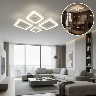 Foto 5 | Foto 5 | Plafón Led Cityluz 4 Cuadros 80w 3 Tonos De Luz