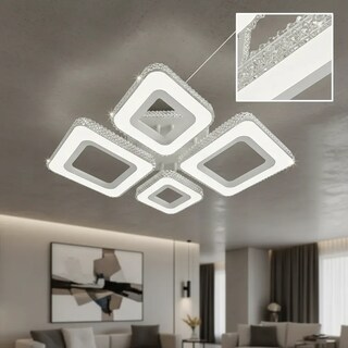 Foto 6 | Foto 6 | Plafón Led Cityluz 4 Cuadros 80w 3 Tonos De Luz