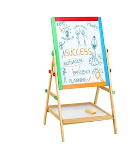 Foto 1 | Foto 1 | Pizarra Infantil de Doble Cara y Ajustable de Madera Modelo Multicolor