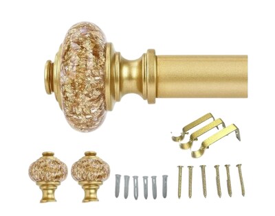 Foto 1 | Foto 1 | Barra Para Cortina Retráctil Decorativa Modelo Dorado