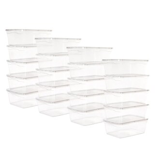 Foto 1 | Foto 1 | Set 20 Cajas Organizadoras De Plástico 6lts Eo Safe Imports Esi-20490 Transparente