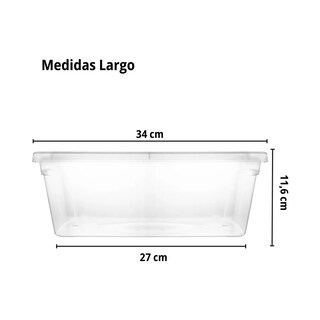 Foto 3 | Foto 3 | Set 20 Cajas Organizadoras De Plástico 6lts Eo Safe Imports Esi-20490 Transparente