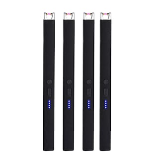 Foto 1 | Foto 1 | Encendedores Eléctricos Usb Recargables 4pcs Eo Safe Import Esi-24586 Negro