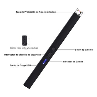 Foto 3 | Foto 3 | Encendedores Eléctricos Usb Recargables 4pcs Eo Safe Import Esi-24586 Negro