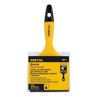 Foto 2 | Foto 2 | Brocha De Cerdas Naturales Con Mango Plástico 4'' Pretul