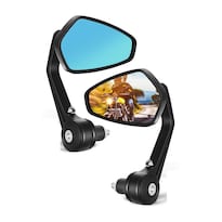 Espejos Moto Deportivos 2 Piezas Eo Safe Imports Esi-24697 Negro