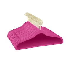 50 Ganchos Para Ropa De Terciopelo Con Gancho Dorado Fiusha