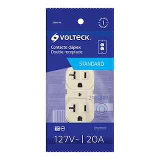 Foto 2 | Foto 2 | Contacto Duplex 2 Polos 3 Hilos 20 A Volteck Codo-ms