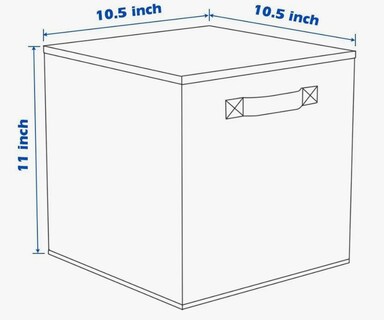 Foto 5 | Foto 5 | Cajas para Almacenamiento de Tela Plegables 3 Piezas