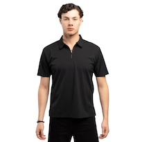 Playera Atlo Negro Polo Casual Alp08bk Para Hombre