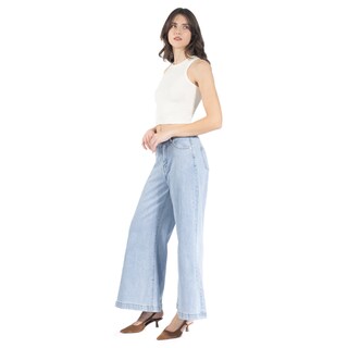 Foto 2 | Foto 2 | Jeans Baggy Fit Con Cinturón Forever 21 Bleach Para Mujer