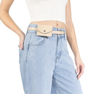Foto 5 | Foto 5 | Jeans Baggy Fit Con Cinturón Forever 21 Bleach Para Mujer