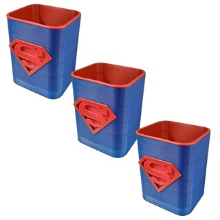 Foto 2 | Foto 2 | Porta Bolígrafos Para Oficina 3d Art Mxgks-003 3 Piezas Azul