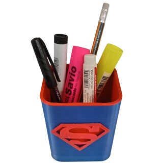 Foto 5 | Foto 5 | Porta Bolígrafos Para Oficina 3d Art Mxgks-003 3 Piezas Azul