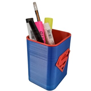 Foto 6 | Foto 6 | Porta Bolígrafos Para Oficina 3d Art Mxgks-003 3 Piezas Azul