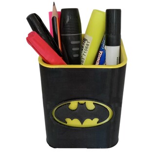 Foto 6 | Foto 6 | Porta Bolígrafos Para Escritorio Dc 3d Art Mxgpb-002 2 Piezas Negro