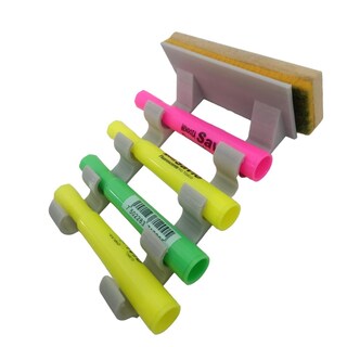 Foto 6 | Foto 6 | Porta Marcadores Pizarrón 3d Art Mxzgz-003 3 Piezas Gris