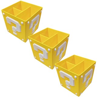 Foto 1 | Foto 1 | Porta Lápices Para Escritorio 3d Art Mxobh-003 3 Piezas Blanco