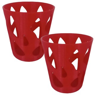 Foto 1 | Foto 1 | Porta Lápices Para Oficina 3d Art Mxosr-002 2 Piezas Rojo