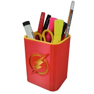 Foto 6 | Foto 6 | Porta Bolígrafos Almacenamiento 3d Art Mxgpf-002 2 Piezas Rojo