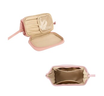 Foto 2 | Foto 2 | Neceser Cosmetiquera De Viaje Impermeable Rosa Lisa