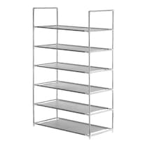 Zapatera Organizador De Zapatos 18 Pares Fácil De Transportar Eo Safe Imports Esi-24655 Plateado