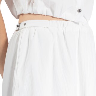 Foto 5 | Foto 5 | Falda Con Cintura Elástica Y Silueta Lisa Larga Forever 21 Blanco Para Mujer