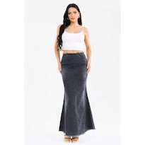 Maxi Falda Roman Fashion Denim Para Mujer