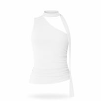 Top Licra Con Lazo Blanco