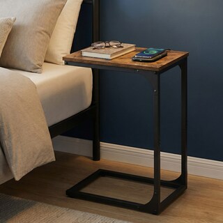 Foto 4 | Foto 4 | Mesas Auxiliares De Diseño Industrial Songmicshome Marrón Y Negro 2 Piezas