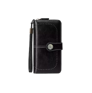 Foto 1 | Foto 1 | Cartera para Mujer Gran Capacidad Con Bloqueo Rfid Negro