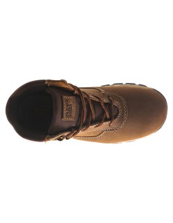 Foto 4 | Foto 4 | Bota Casual Caterpillar Café Piel Para Niño