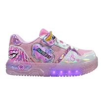 Tenis de Luces Ledx Rosa Glitter K-pop Comodos Ligeros Estilov