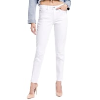 Jeans Levis Denizen Mide-rise Para Mujer Blanco