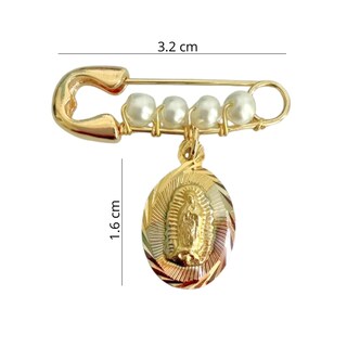 Foto 3 | Foto 3 | Dije Chapa De Oro De 14k Virgen Tipo Italiano