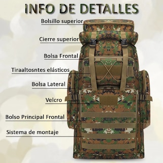 Foto 4 | Foto 4 | Mochila Táctica Militar Xtellar Modelo Café