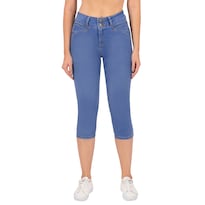 Capri Mezclilla Britos Jeans Mujer Azul Pescador 026076