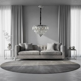 Foto 3 | Foto 3 | Candil De Cristal Para Techo E14 Cromo Metal Cityluz Luxe